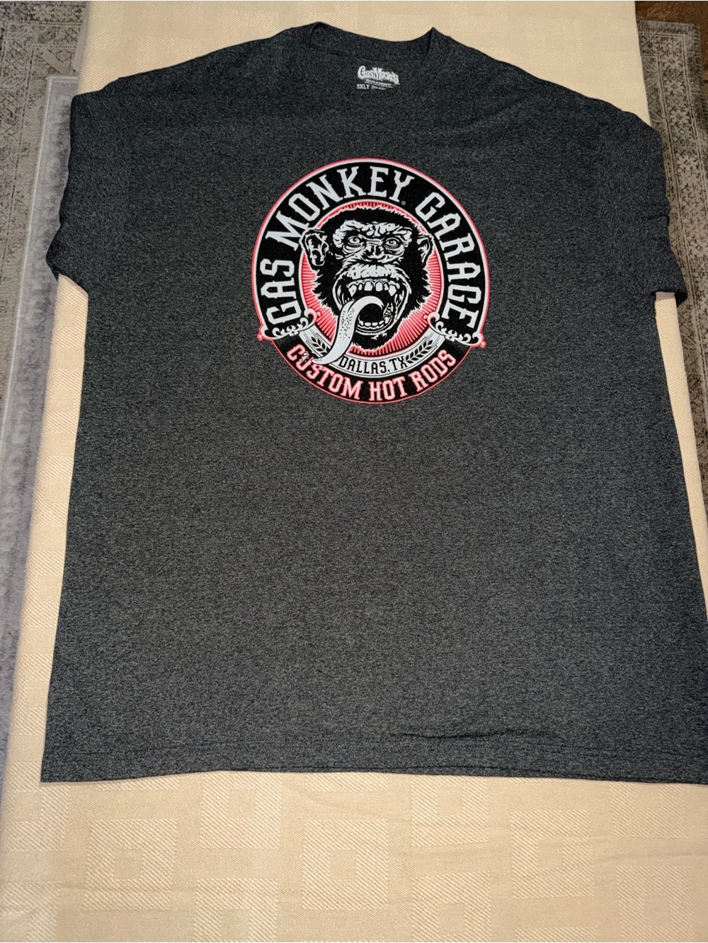 Gas Monkey Garage Men's Charcoal Graphic Tee